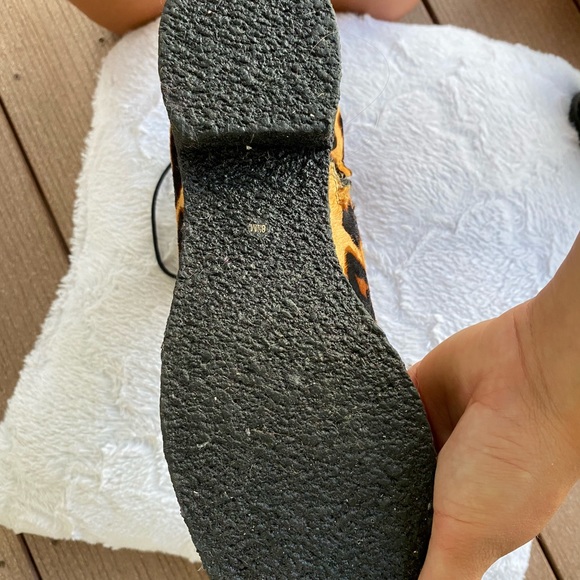 DianeVonFurstenberg Zip cheetah combat boots - 8.5 - Picture 3 of 5